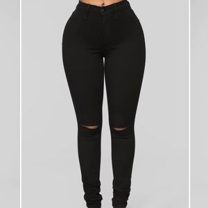 Fashion Nova Black Jeggings